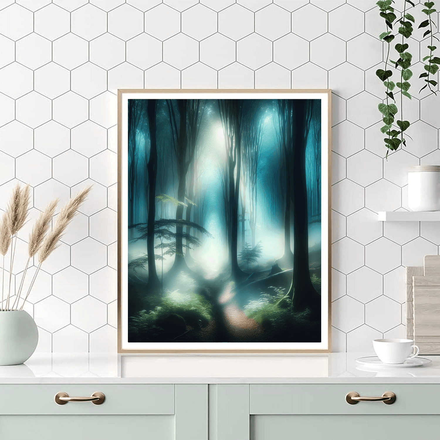 Ethereal Dream Forest Painting Number Kit