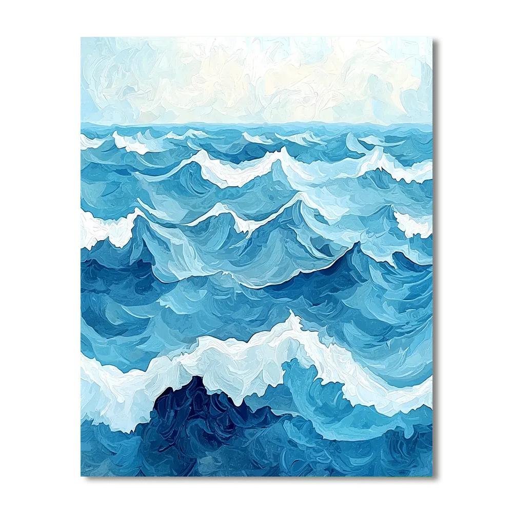 Nandalal Bose Inspired Graceful Waves  Paint By Numbers