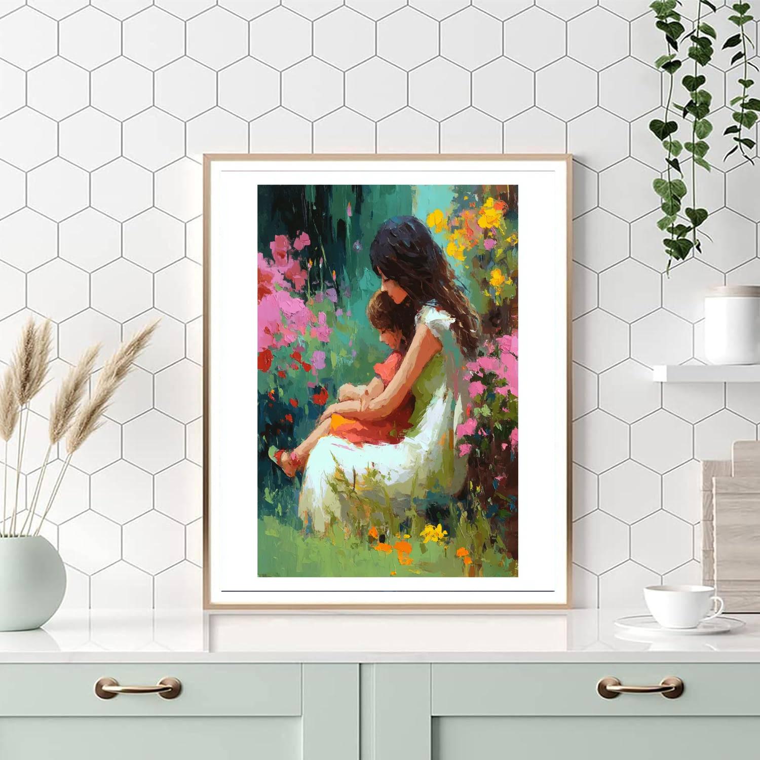 A Hug In The Garden Paint By Color