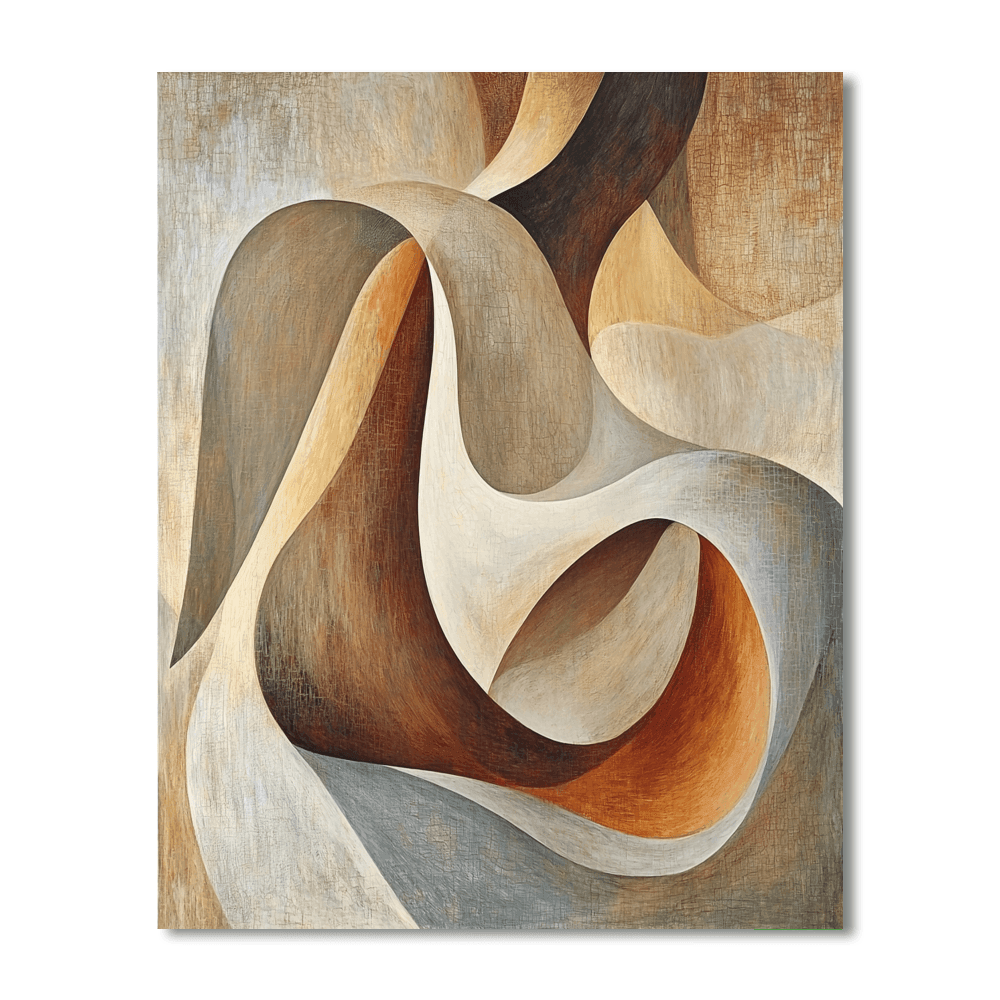 Henry Moore Inspired Sculpted Symphony  Paint By Numbers Art