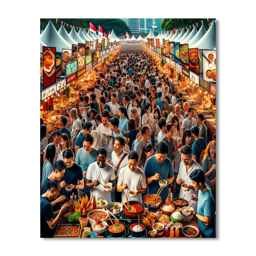 Singapore Food Festival Paint By Numbers