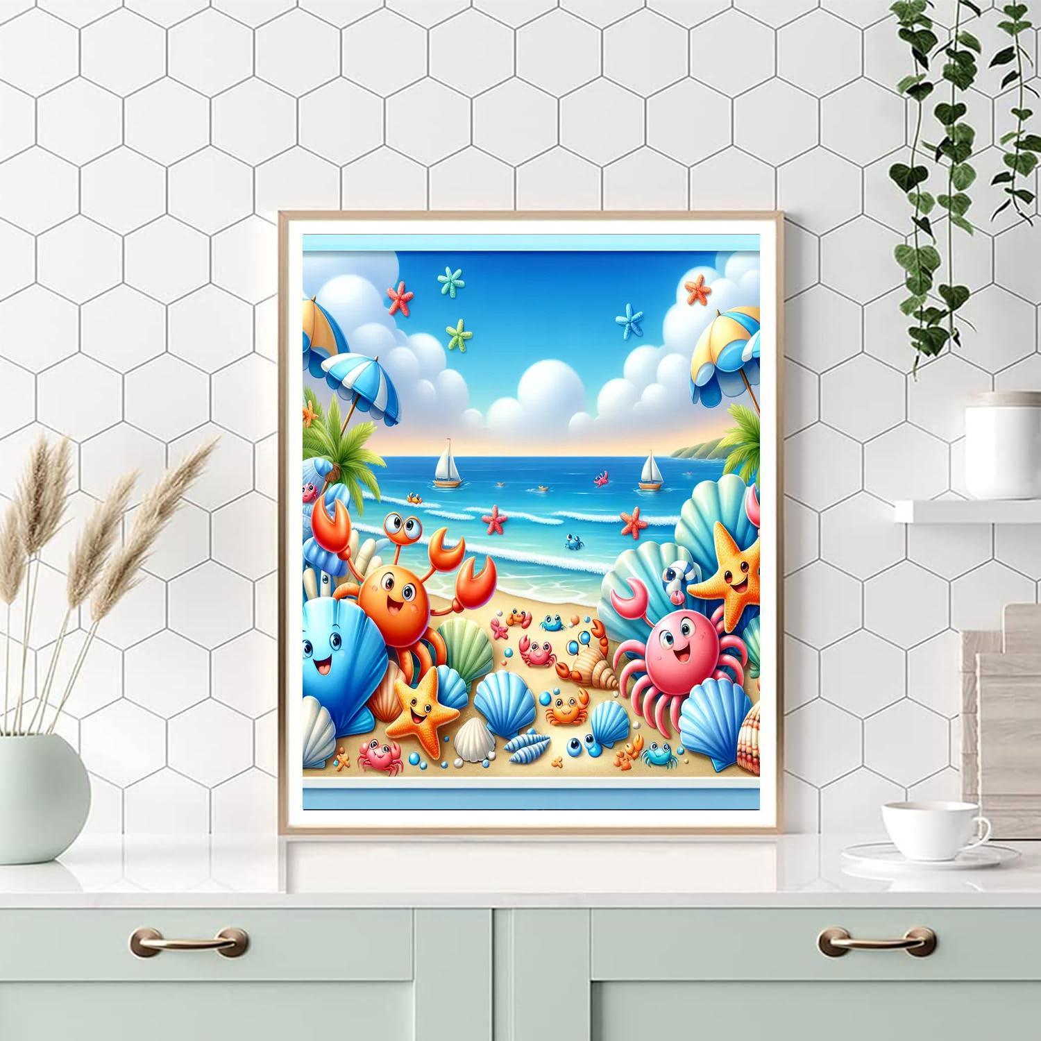 Seaside Escape For Kids Painting By Numbers Kit