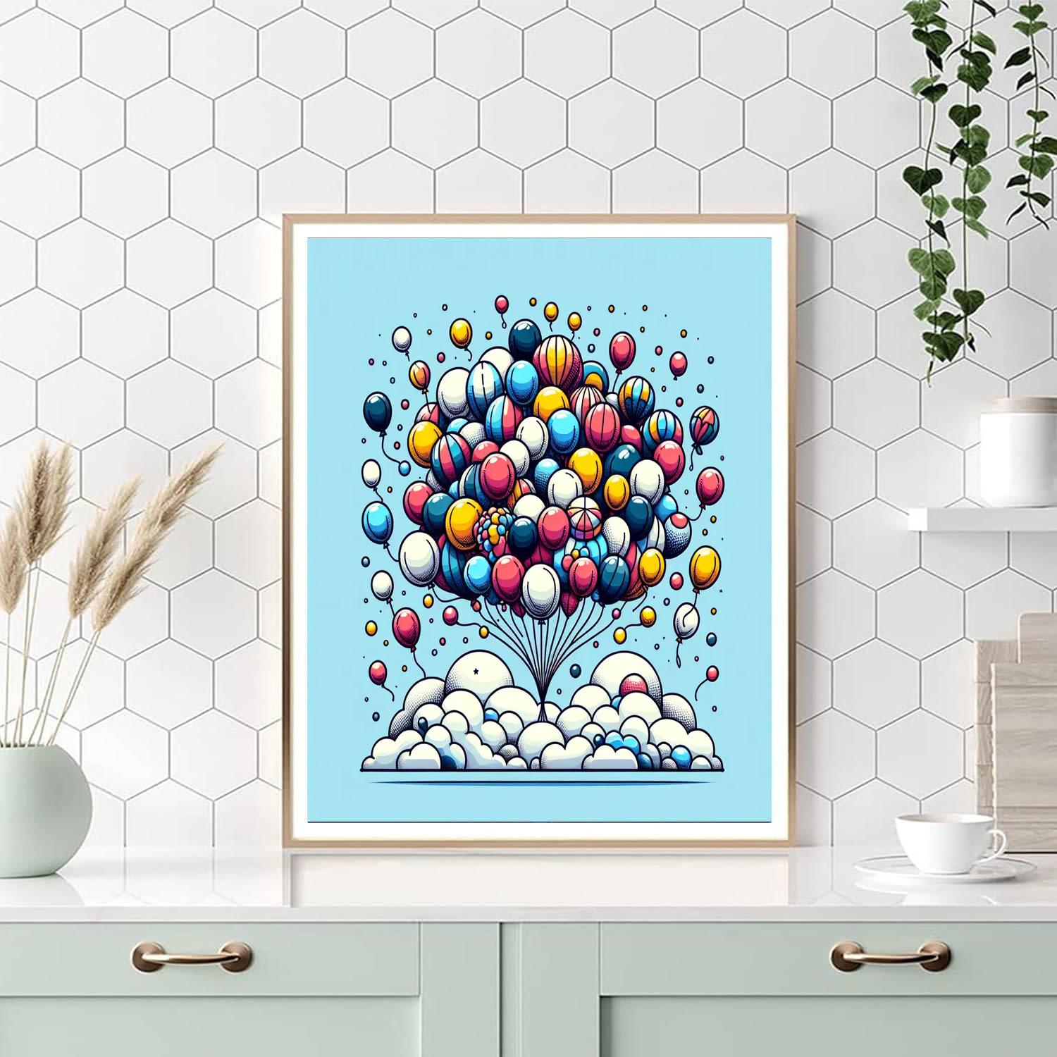 The Fun Balloon Festival DIY Paint By Numbers
