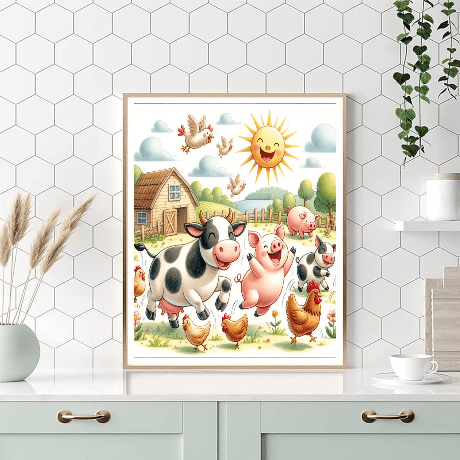 Sunny Farmyard Fun Paint By Color