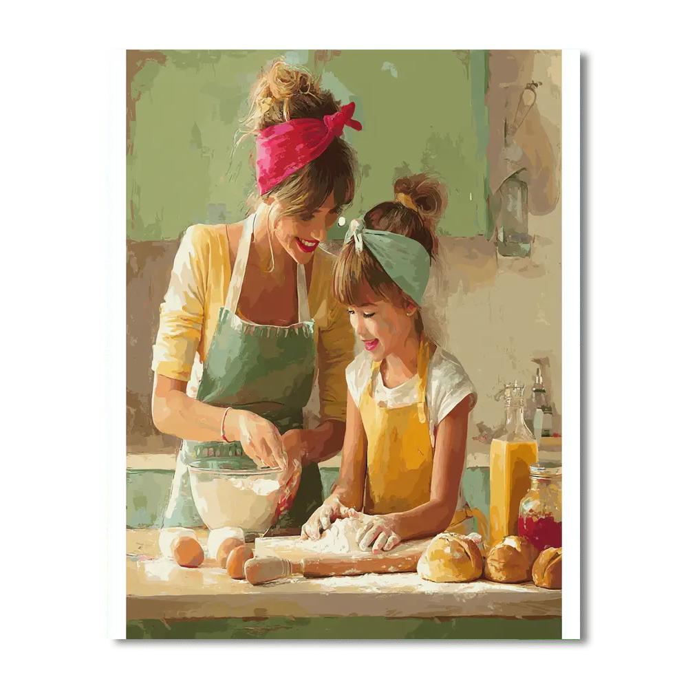 Moms Make The Best Memories Number Painting