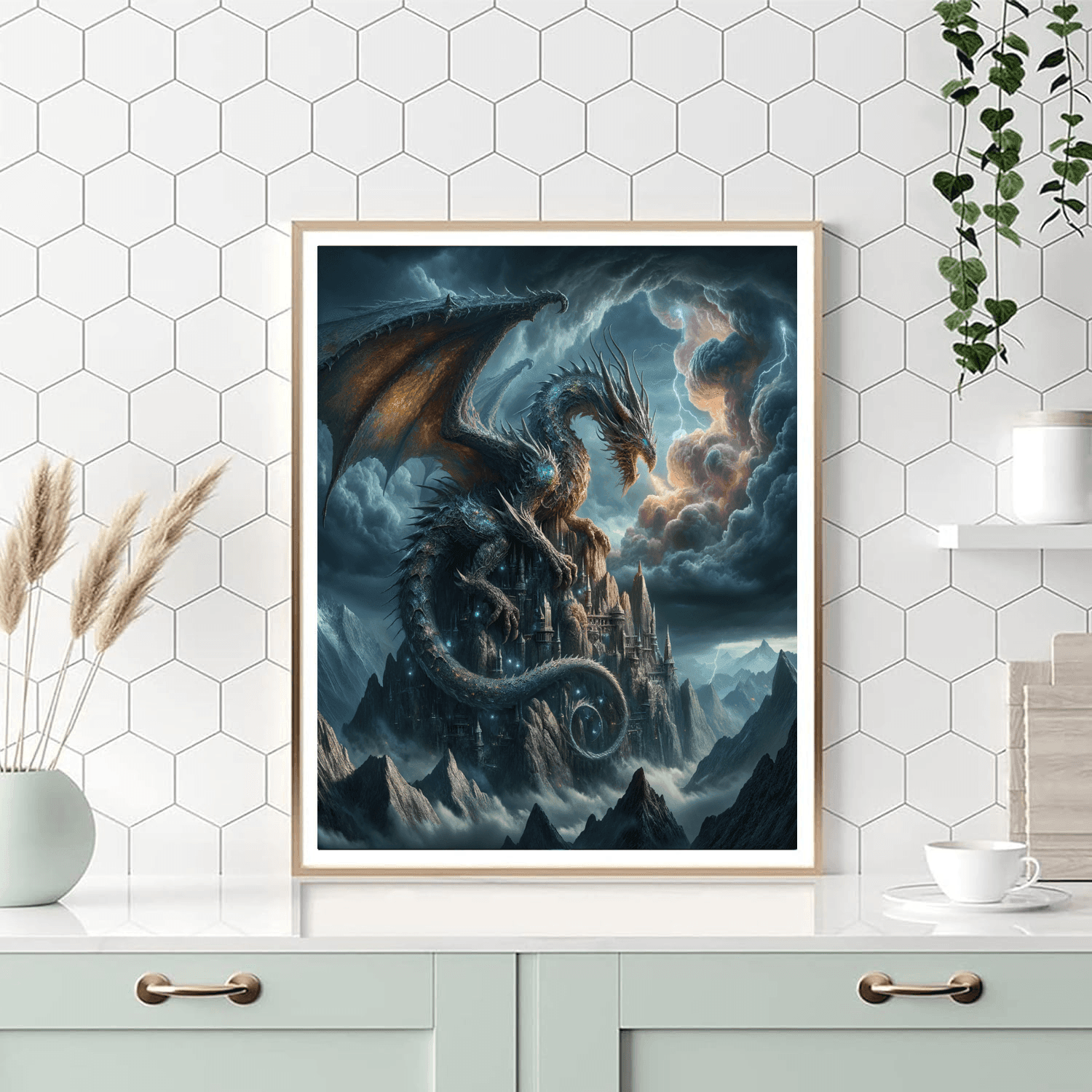 Mystical Dragon's Roost Paint By Numbers