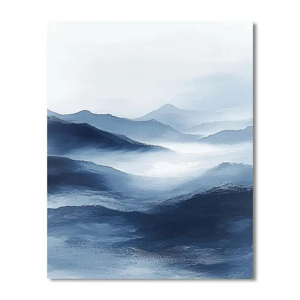 Leonardo Da Vinci Inspired Veil Of Mist  Paint By Numbers Art