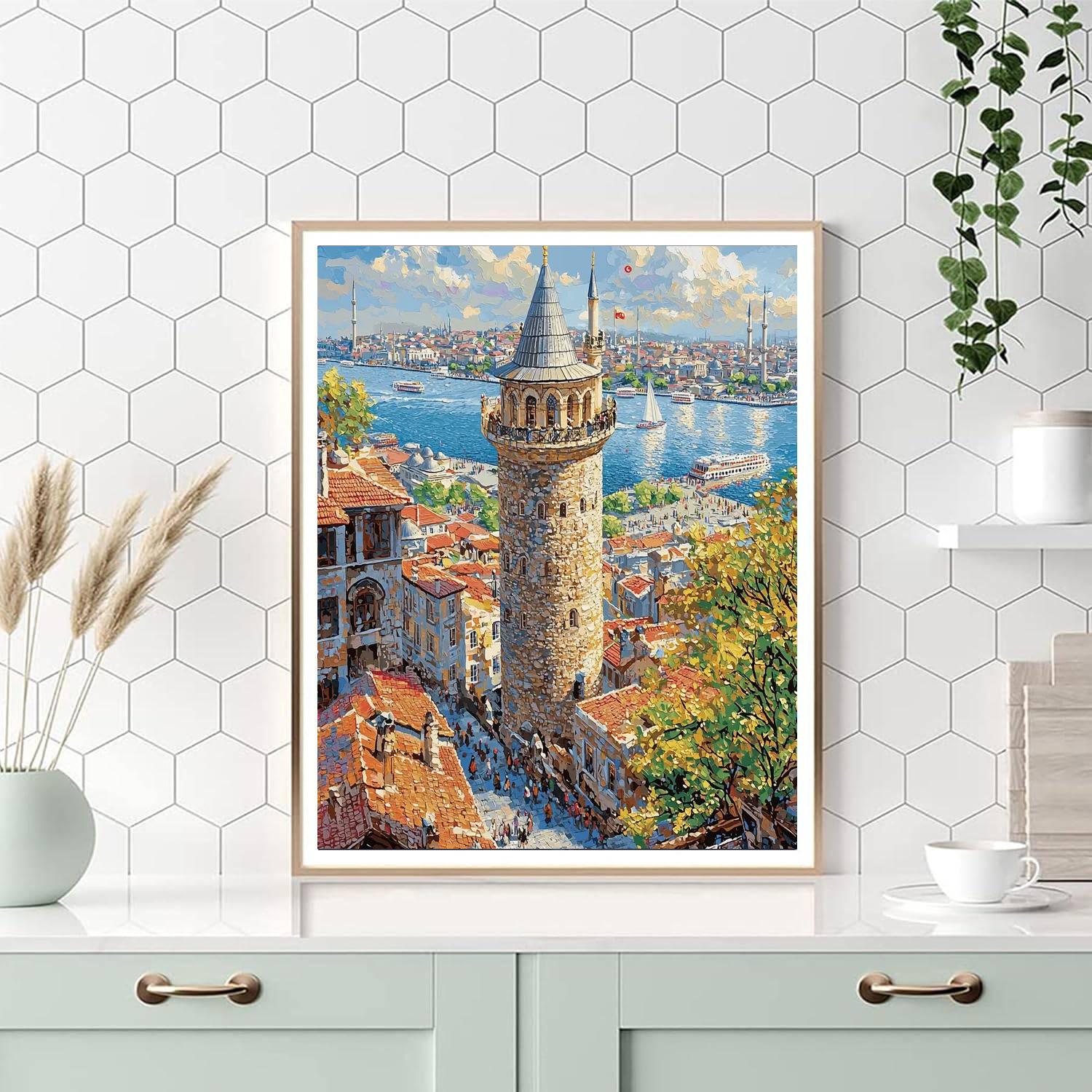 Galata Tower DIY Paint By Numbers