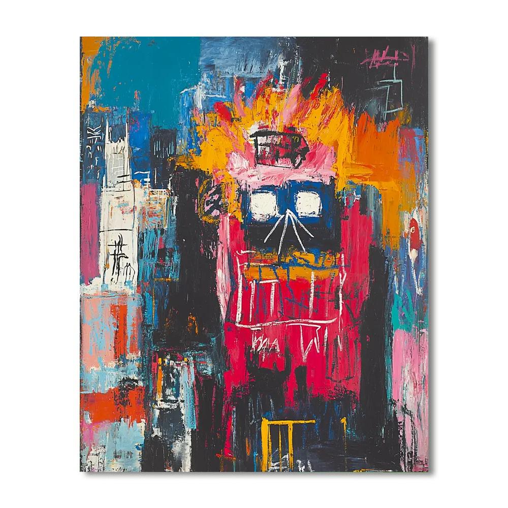 Jean-Michel Basquiat Inspired Reflections Of Identity  Paint By Numbers