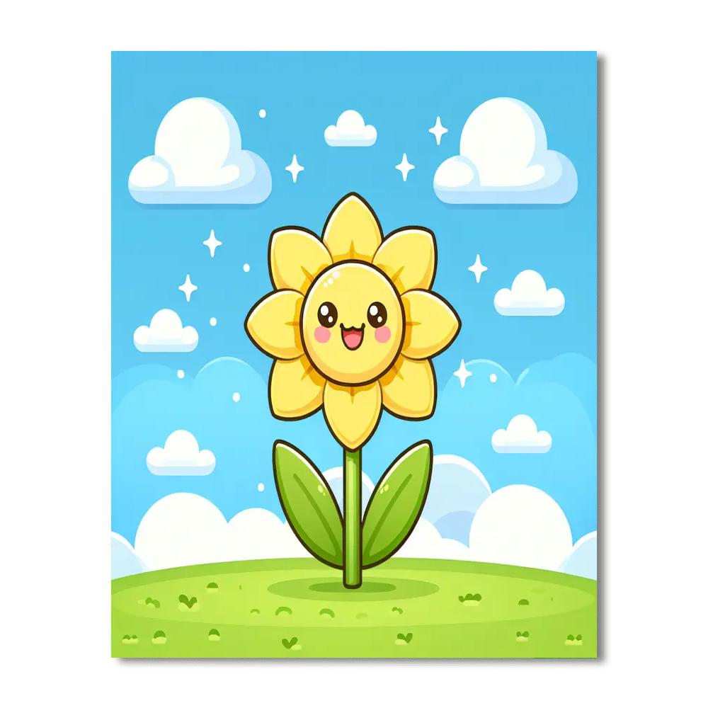 Sunny Daffodil Paint By Color