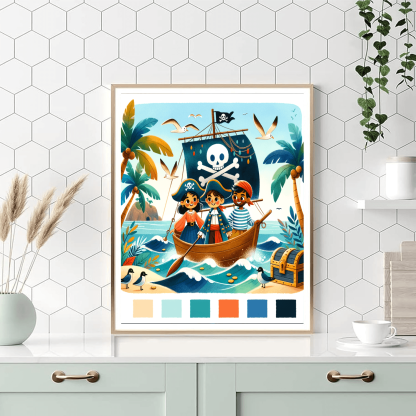 Heroic Adventure Pirates Paint By Color