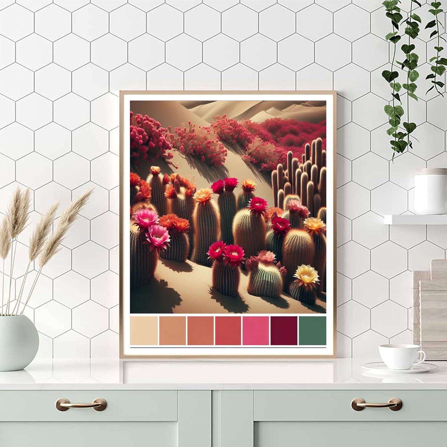 Desert Bloom Symphony DIY Paint By Numbers