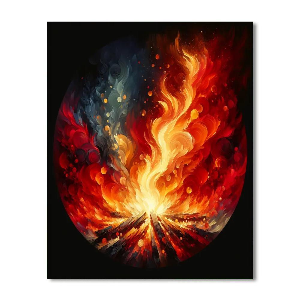 Ember Glow Wall Art Paint By Number