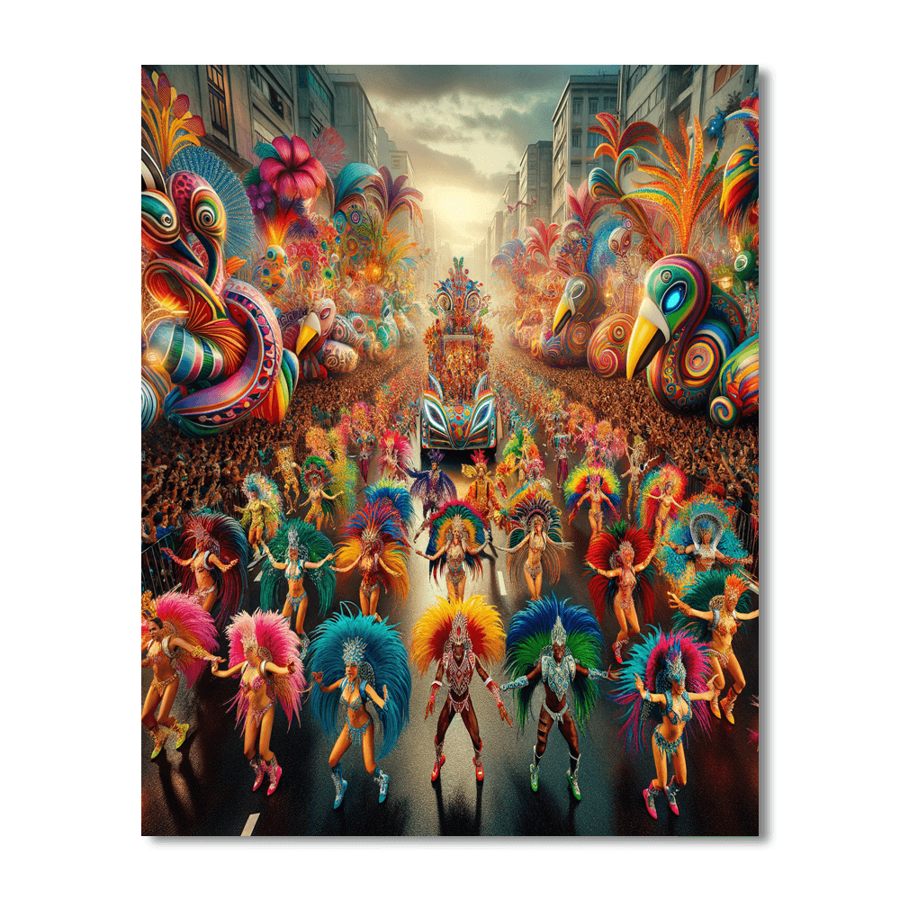 Colorful Carnival Parade Numbered Painting Kits
