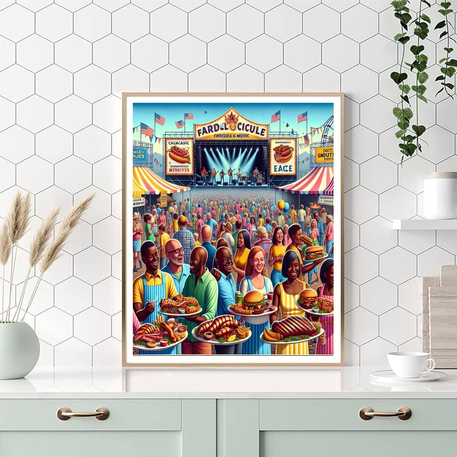 The Great American Bbq & Music Festival - United States Paint By Numbers