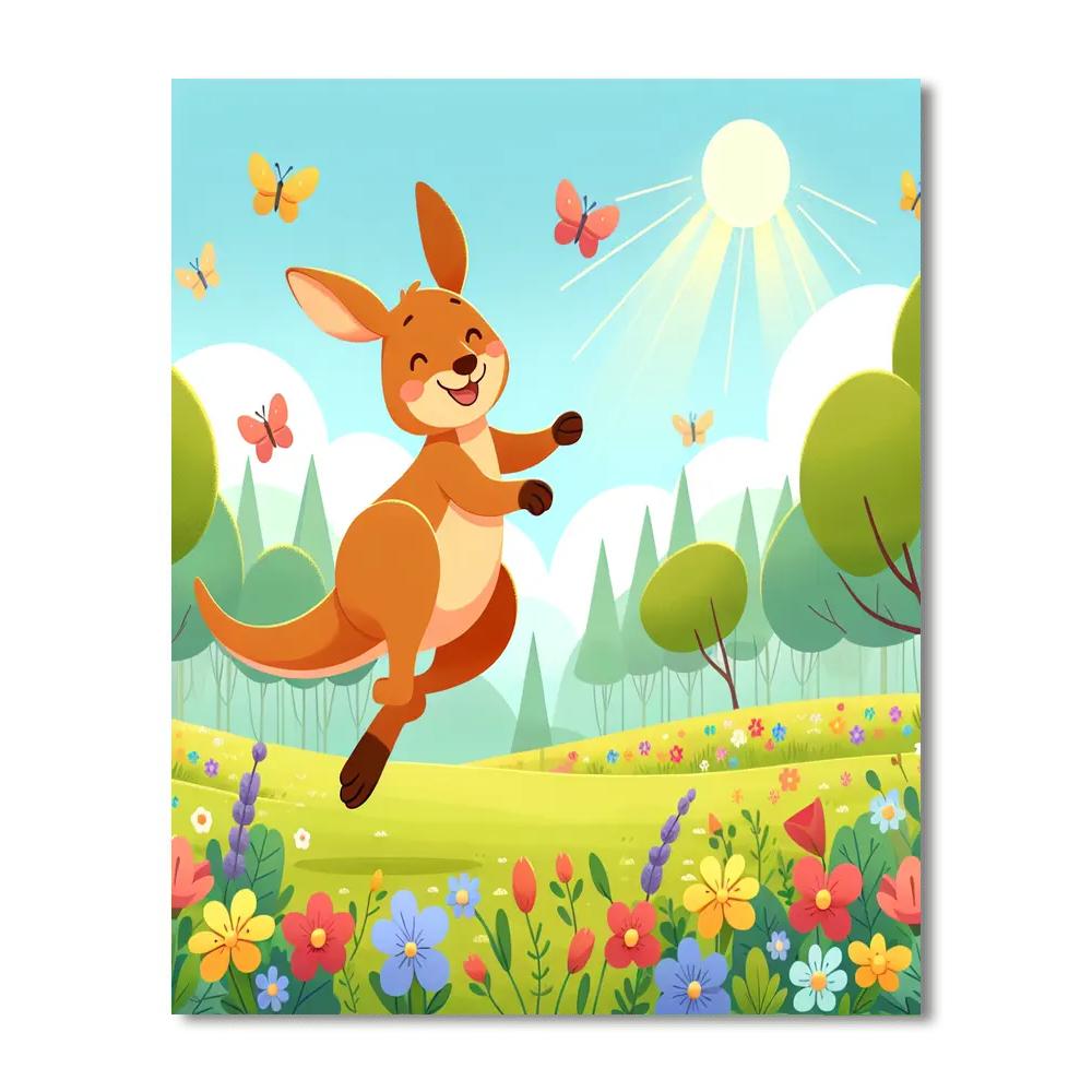 Hopping Kangaroo Numbered Painting Kits