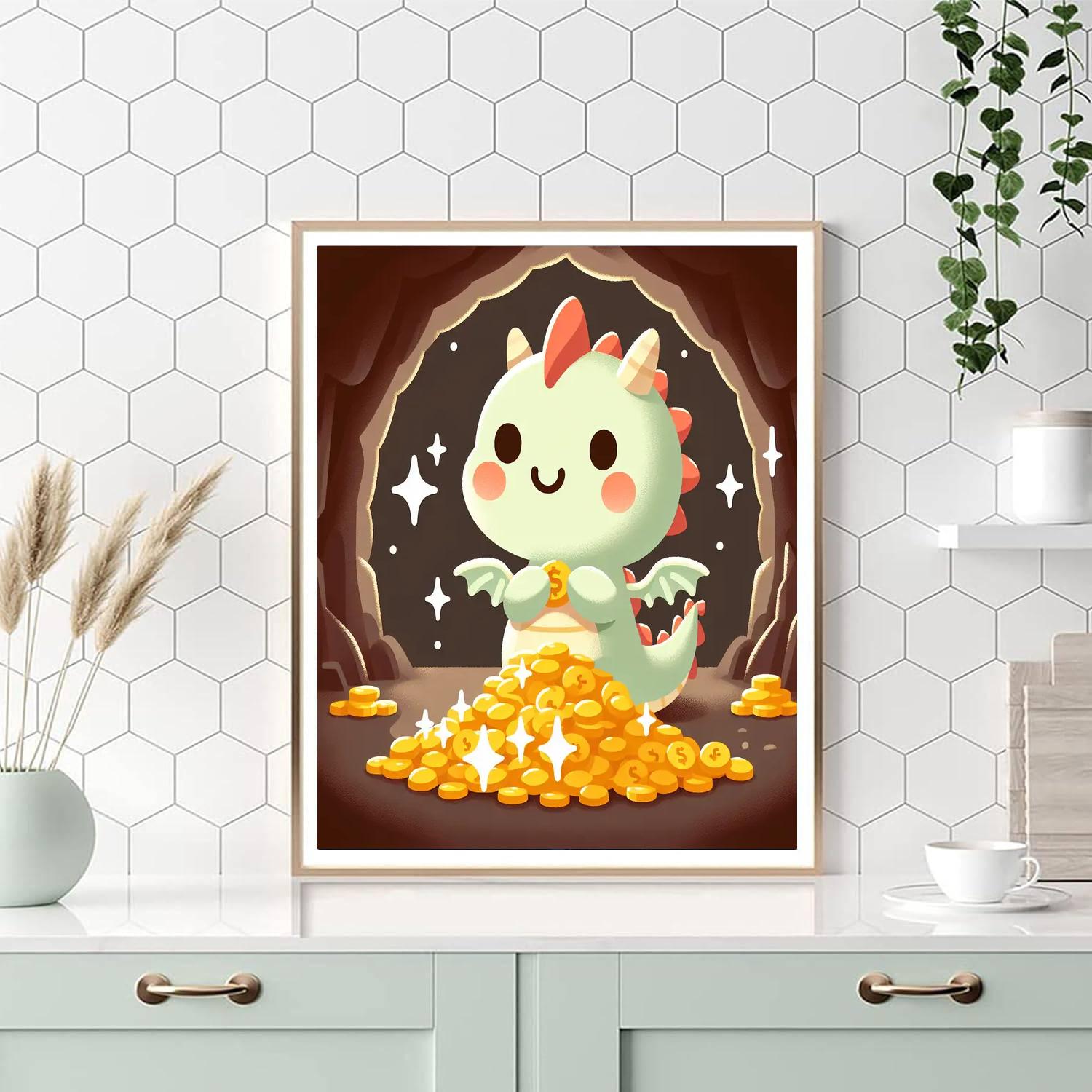 Dragon's Cave Number Painting