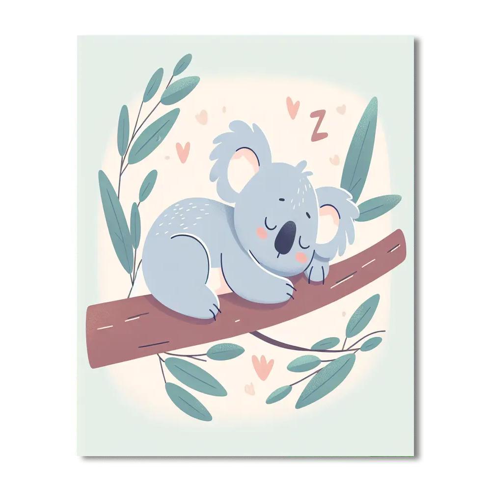 Gentle Koala Relaxation Painting Number Kit