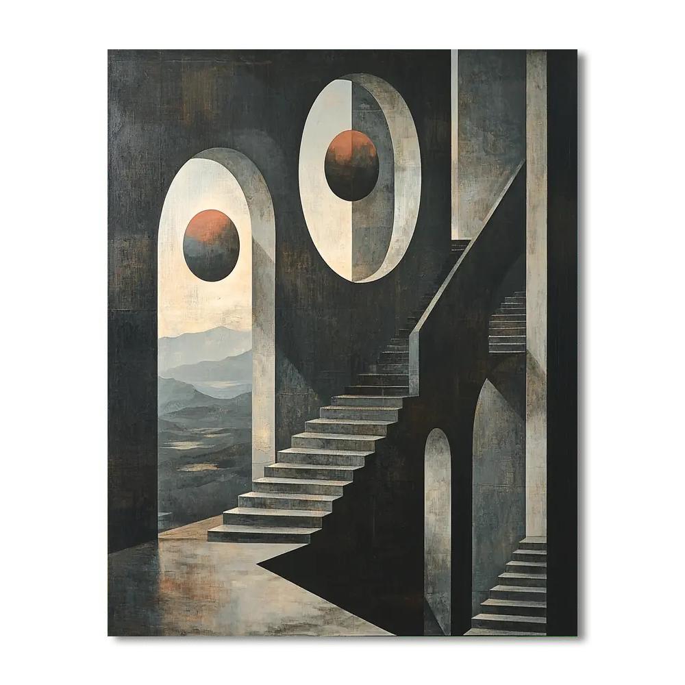 Max Ernst Inspired The Enigma Of Shadows  Paint By Numbers