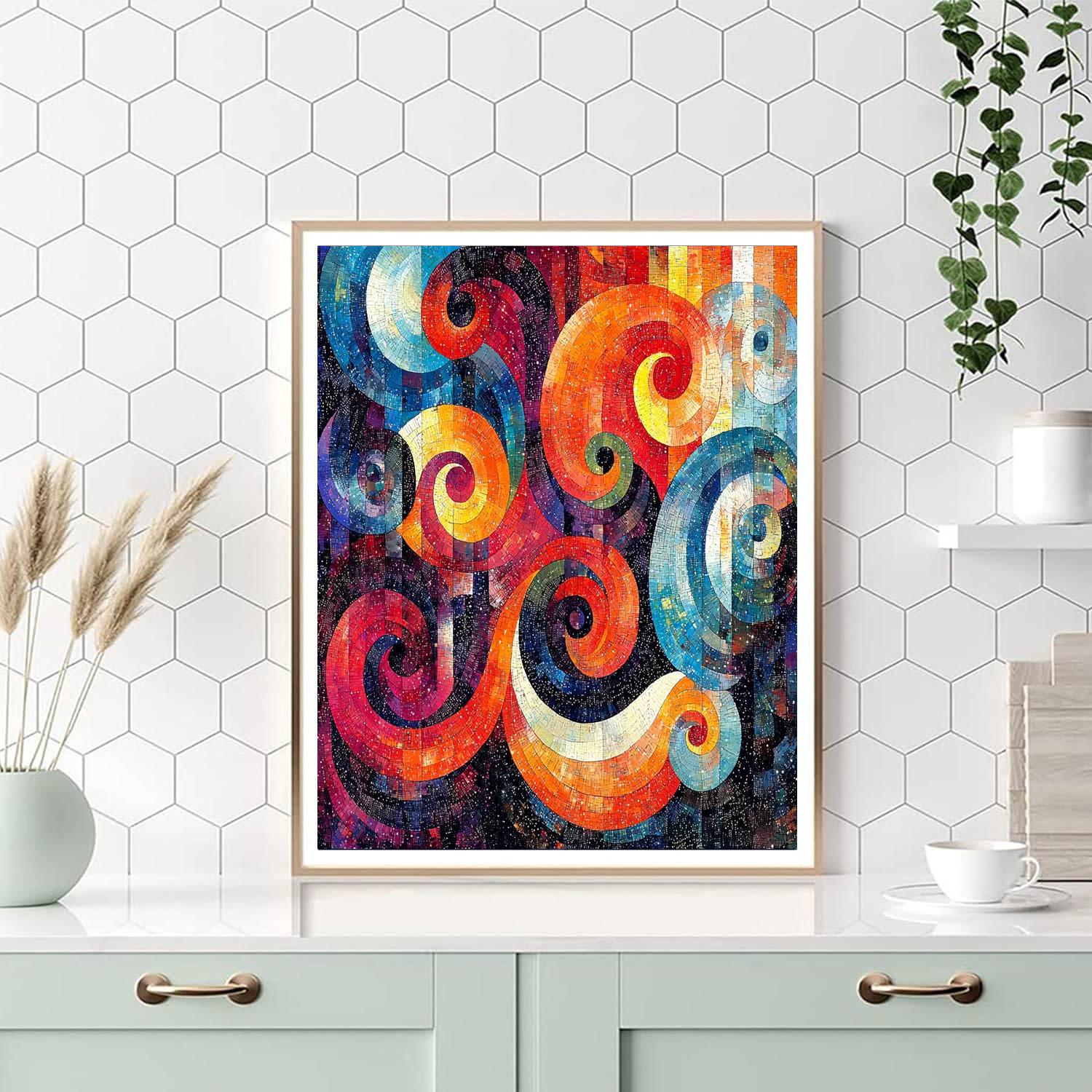 Georges Seurat Inspired Kaleidoscopic Dreams  Numbered Painting Kits