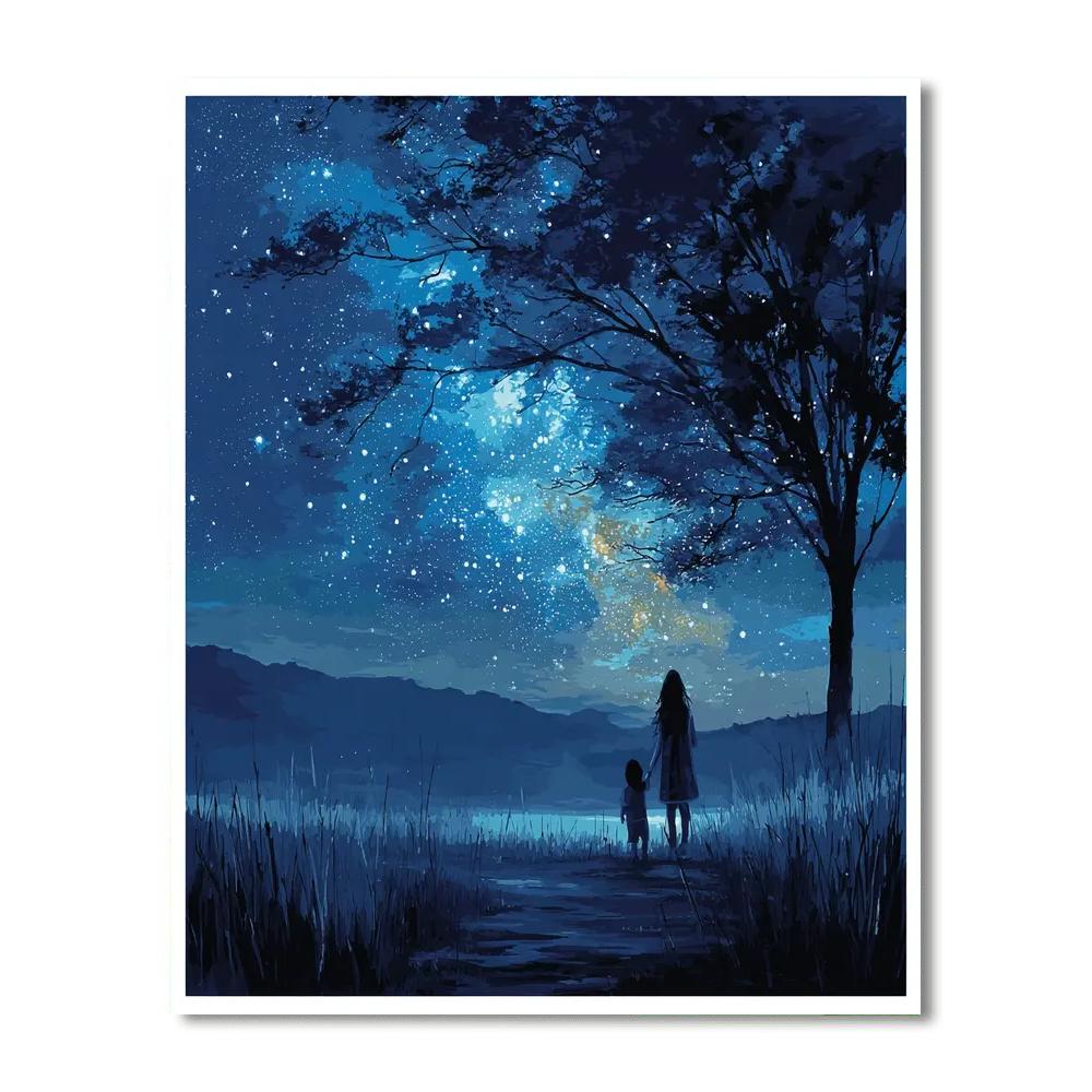 Evening Stars Number Painting