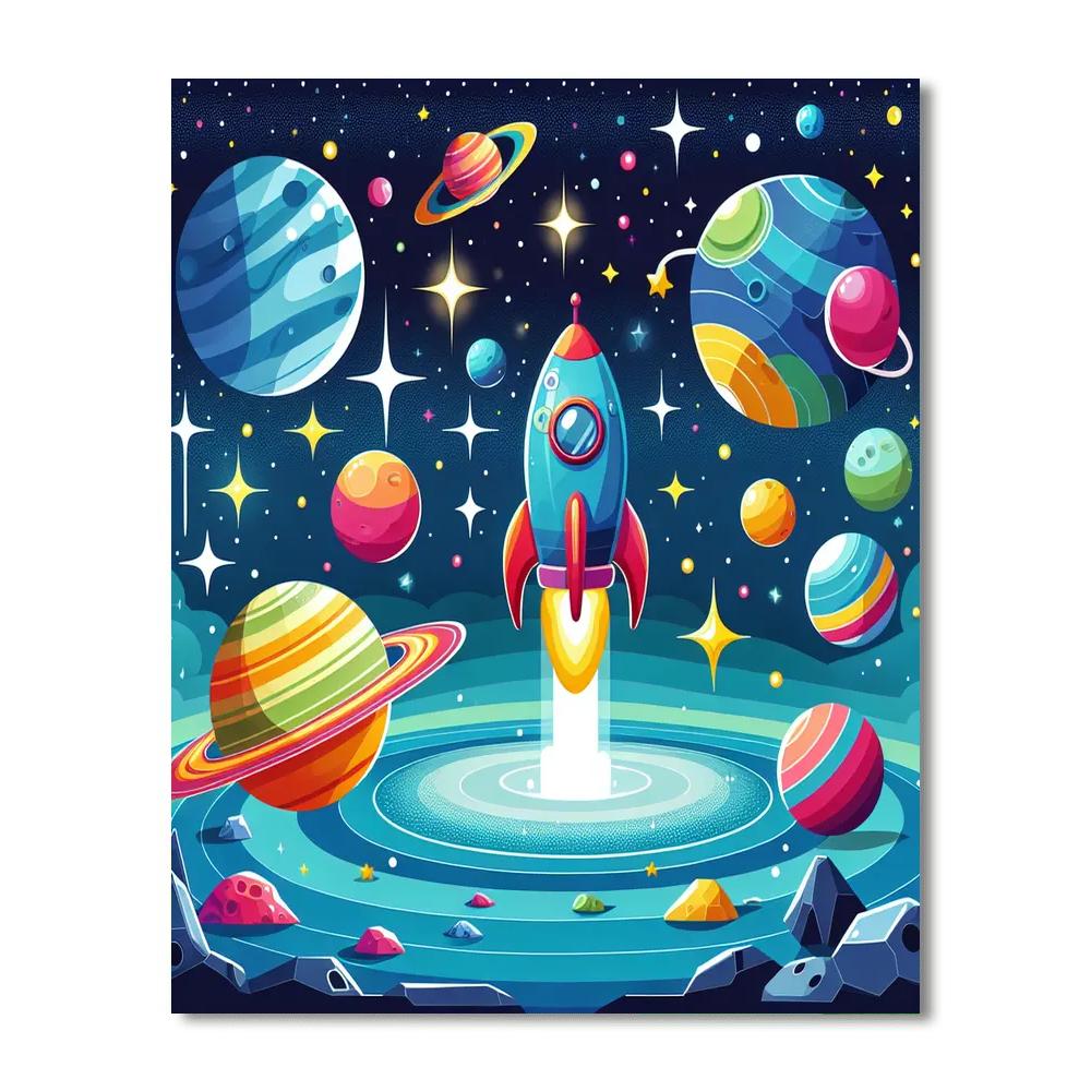Galaxy Adventure Explorer Painting Number Kit