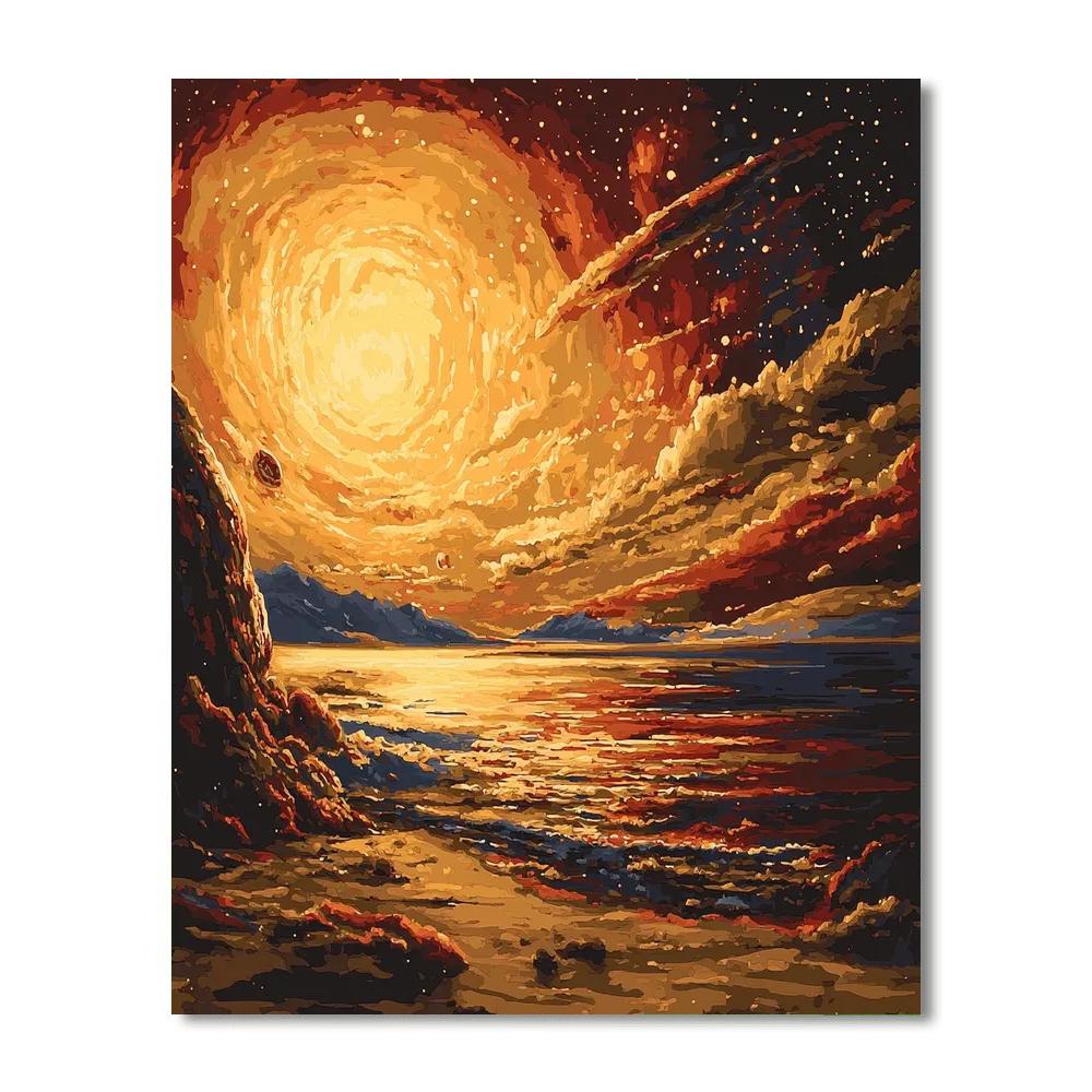 Caravaggio Inspired Cosmic Interlude  Paint By Numbers Kits