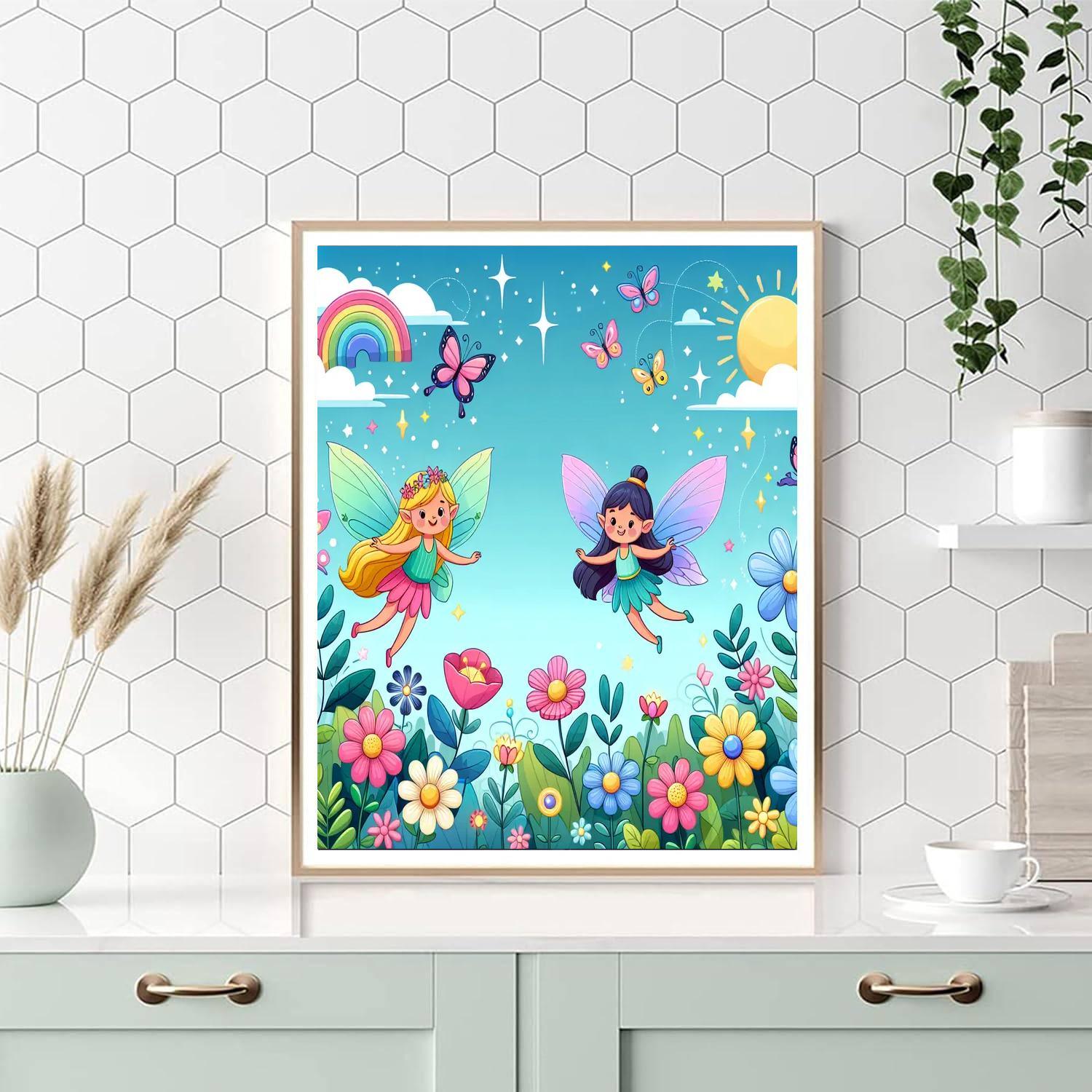Fanciful Fairyland Garden Numbered Painting Kits