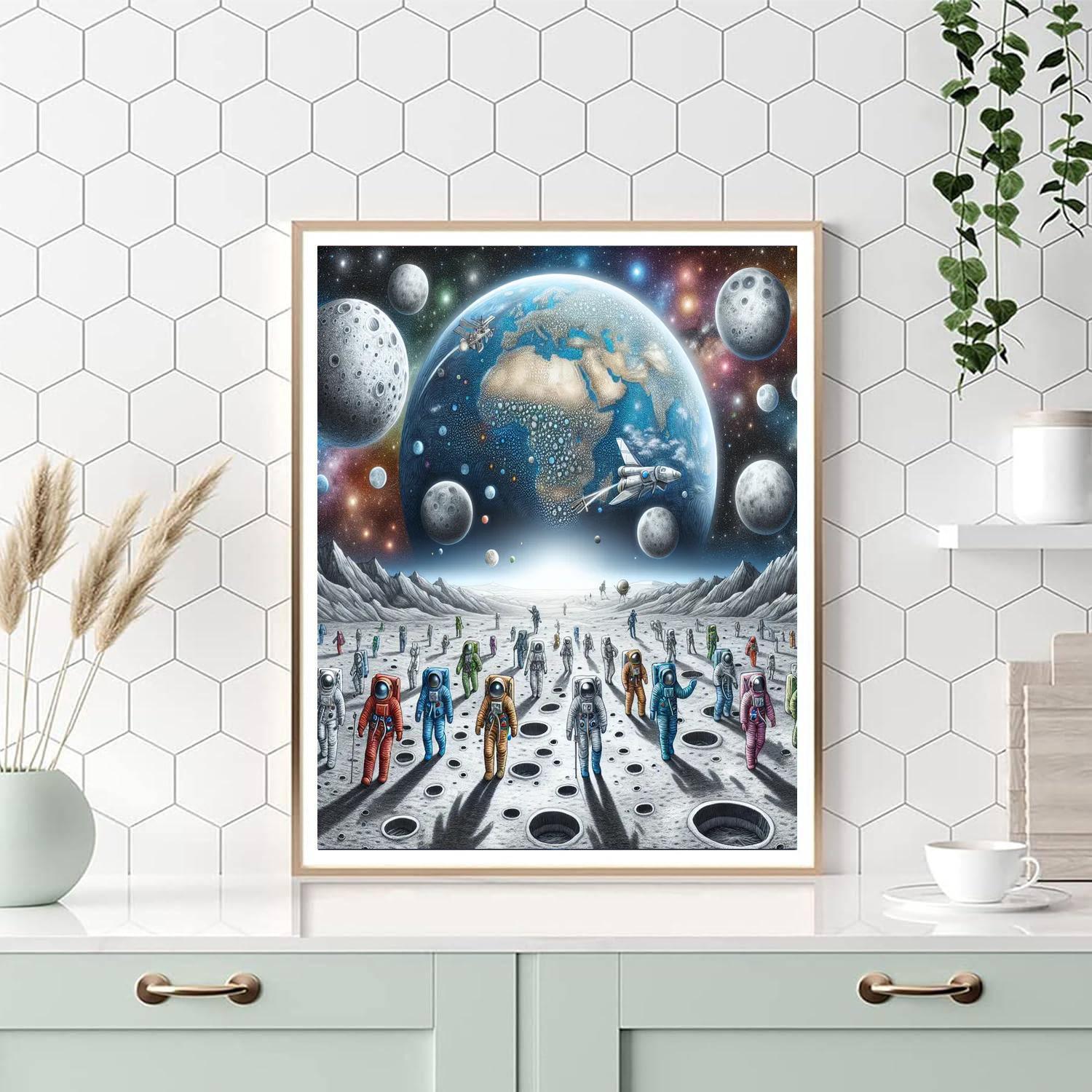Lunar Explorer Numbered Painting Kits