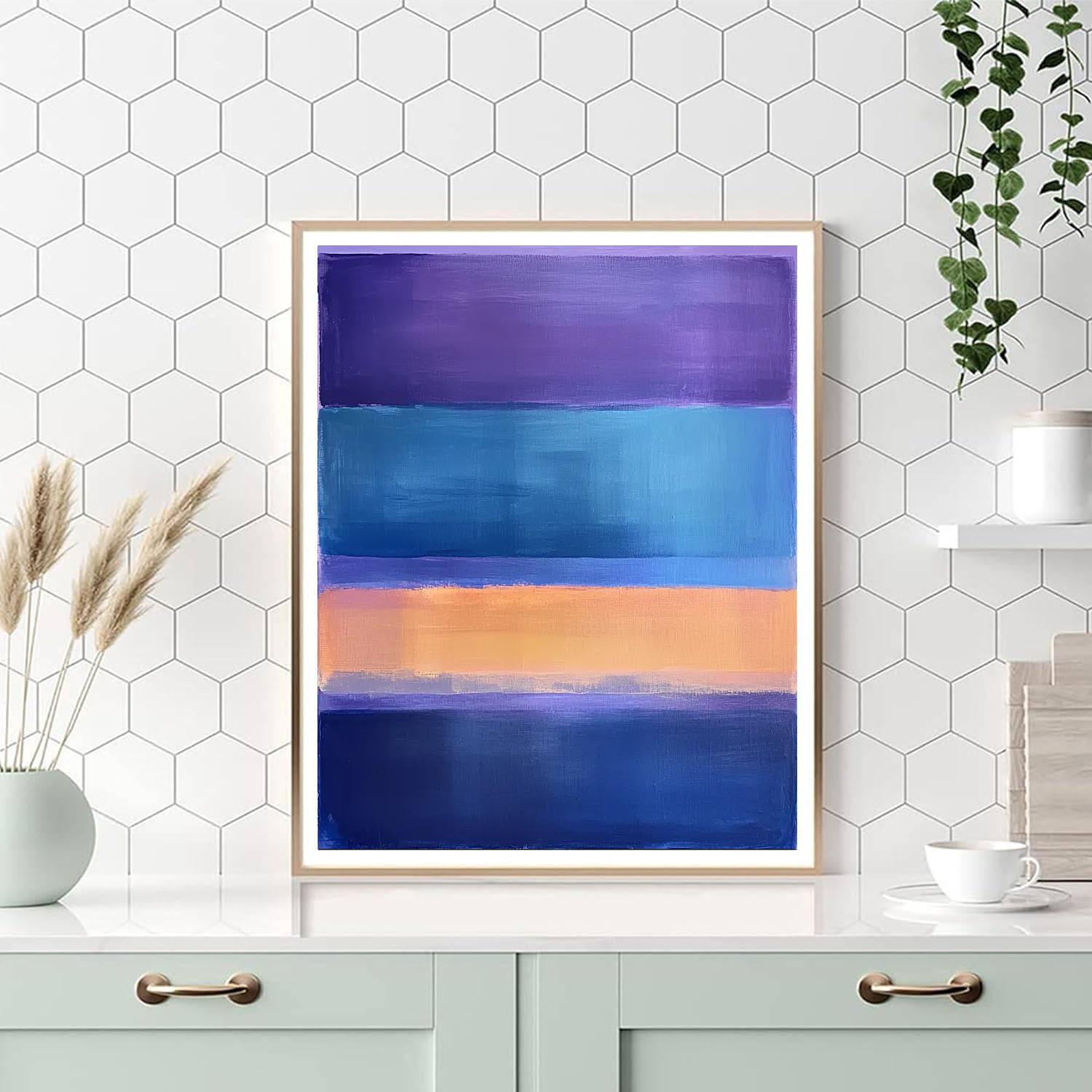 Mark Rothko Inspired Hues Of Tranquil Dawn  DIY Paint By Numbers
