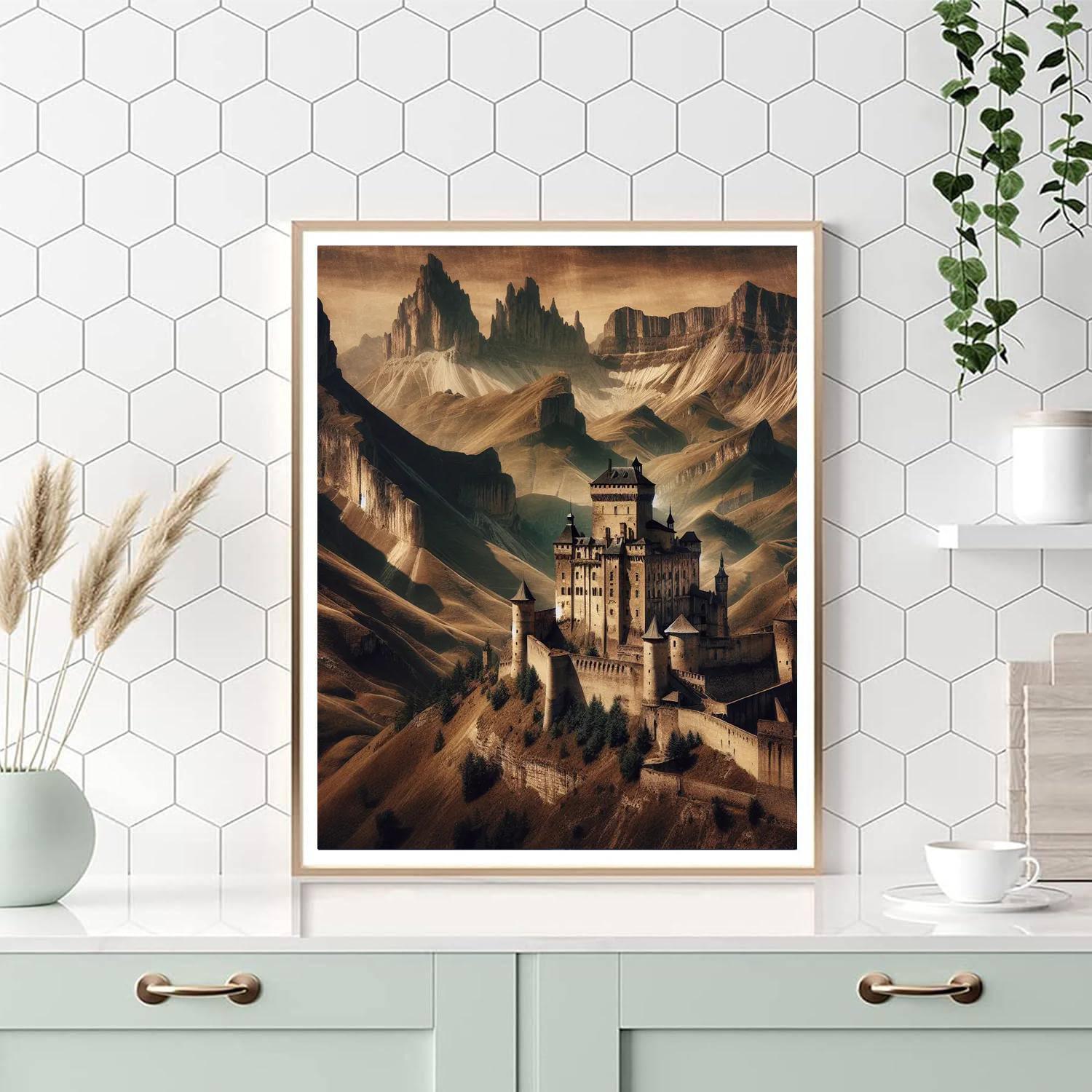 Medieval Fortress View Paint By Color