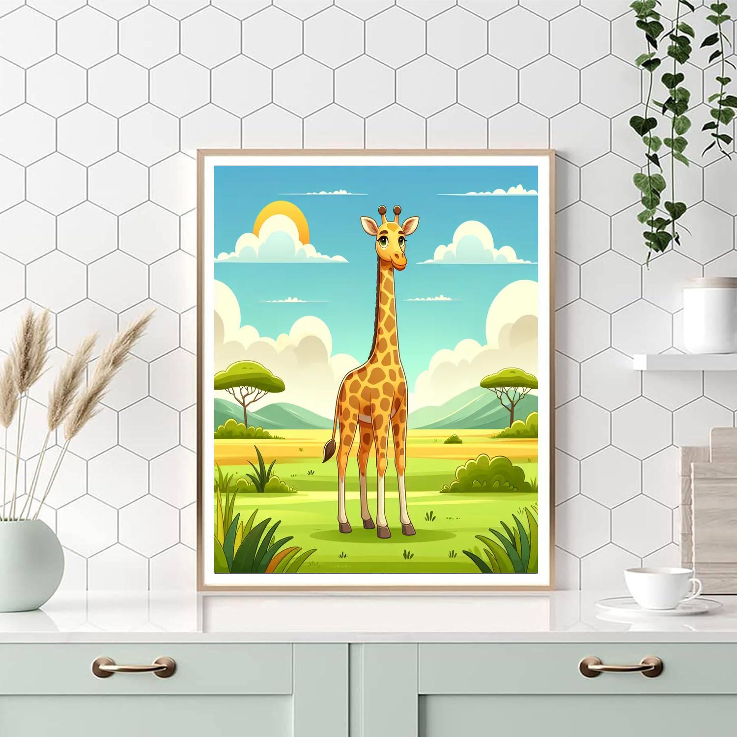Gallant Giraffe Paint By Numbers Art