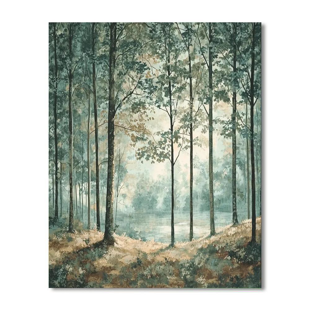 Caspar David Friedrich Inspired Charming Wilderness  DIY Paint By Numbers