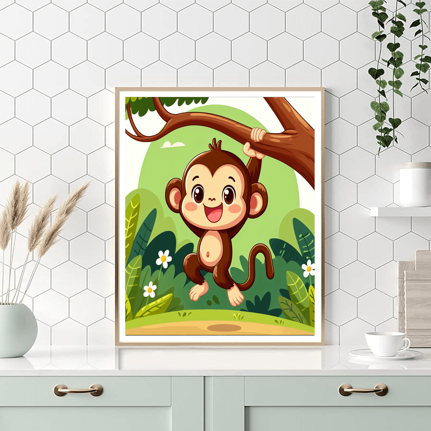 Cheeky Monkey Painting Number Kit