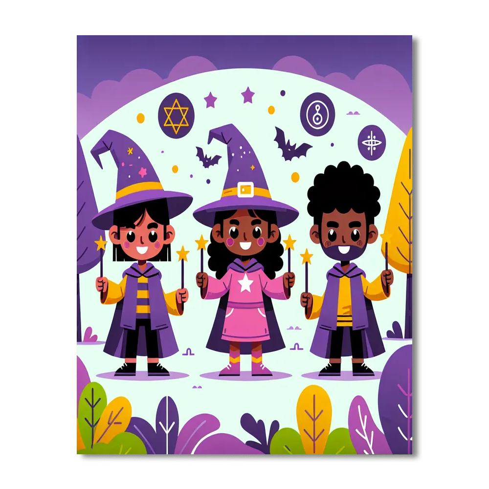 Woodland Wizard School Paint By Number