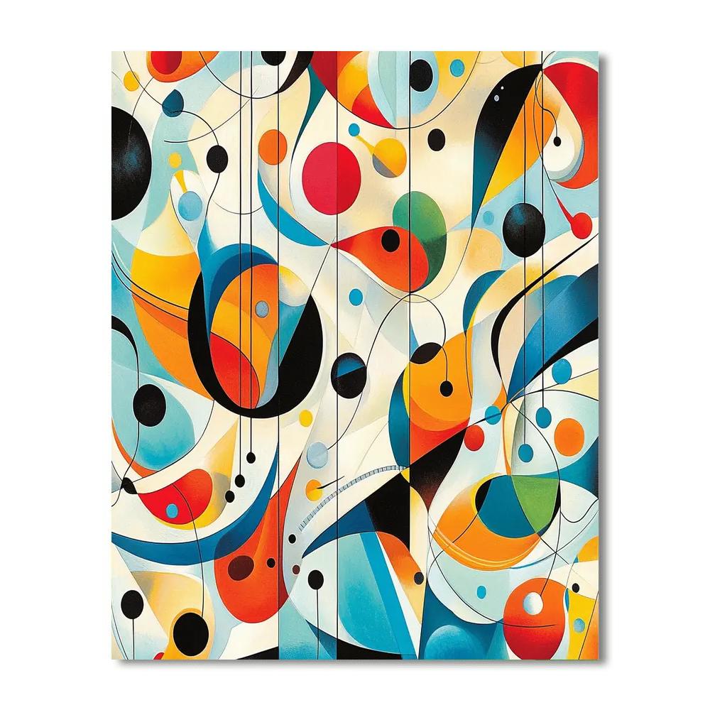 Paul Klee Inspired Musical Reverie  Painting Number Kit