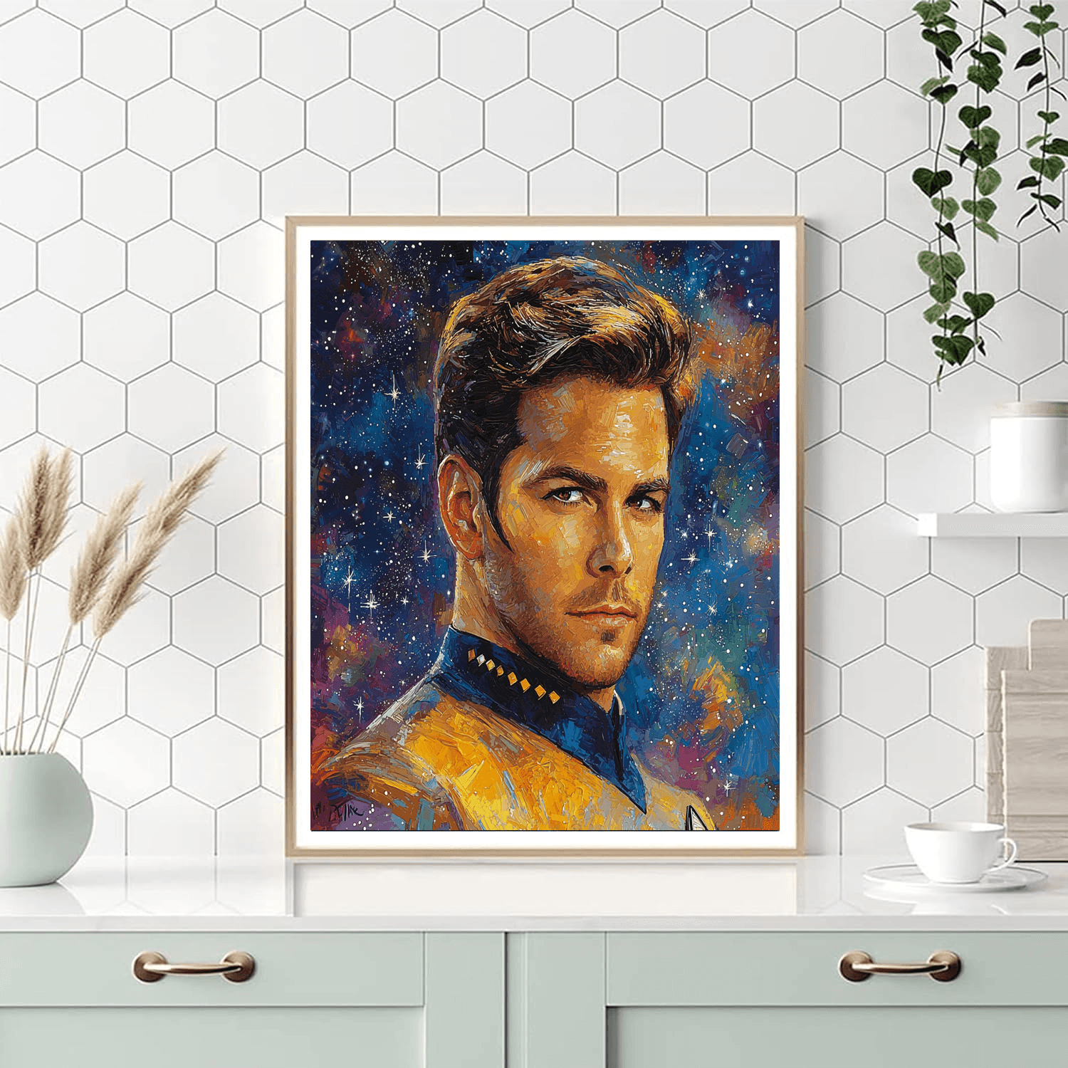 Chris Pine: The Bold Voyager Of Cinematic Realms Paint By Number