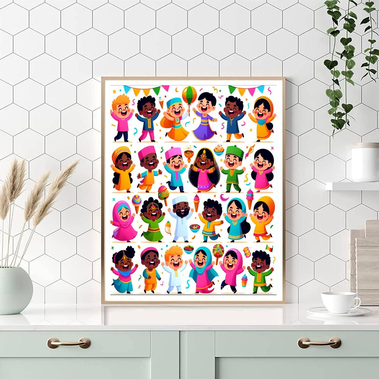 Festive Celebration Around The World Paint By Numbers