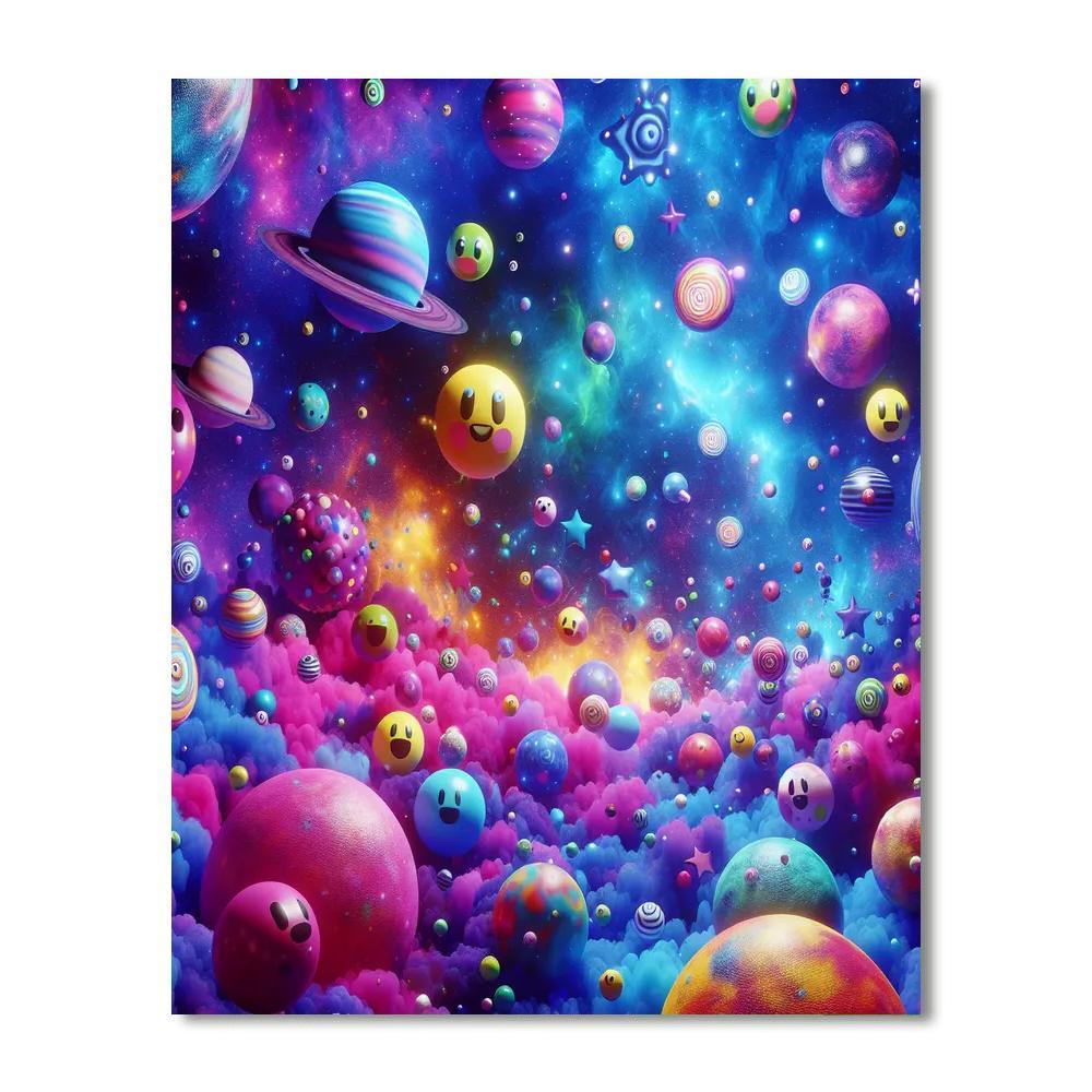 Celestial Playground For Kids Numbered Painting Kits