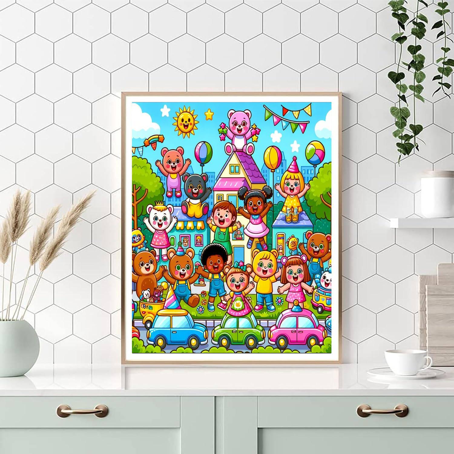 Delightful Toyland Adventure Paint By Numbers Kits