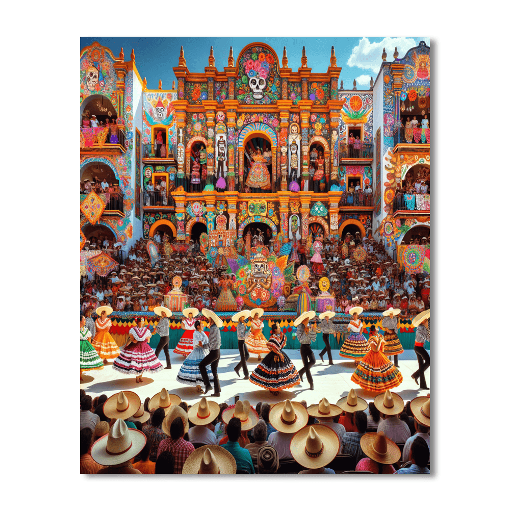 Oaxaca Guelaguetza Festival - Mexico DIY Paint By Numbers