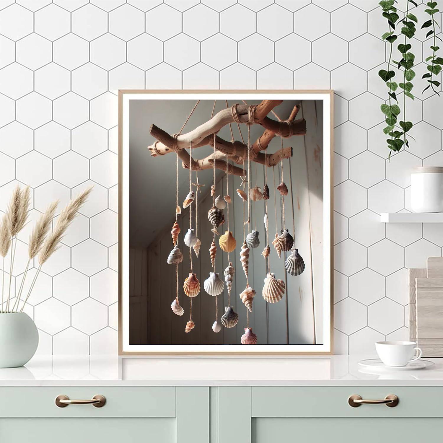Ocean Driftwood Mobile Painting Number Kit