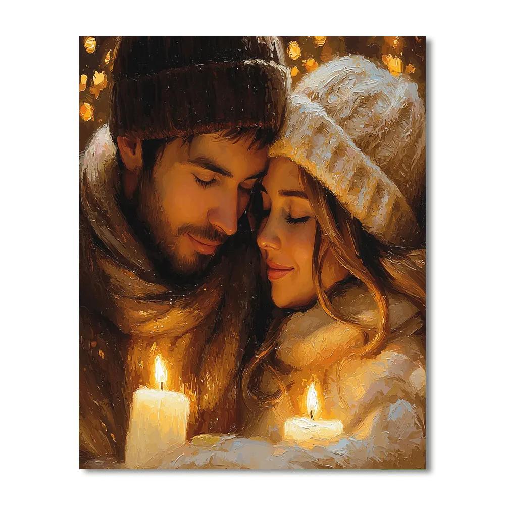 Cuddled By Candlelight DIY Paint By Numbers