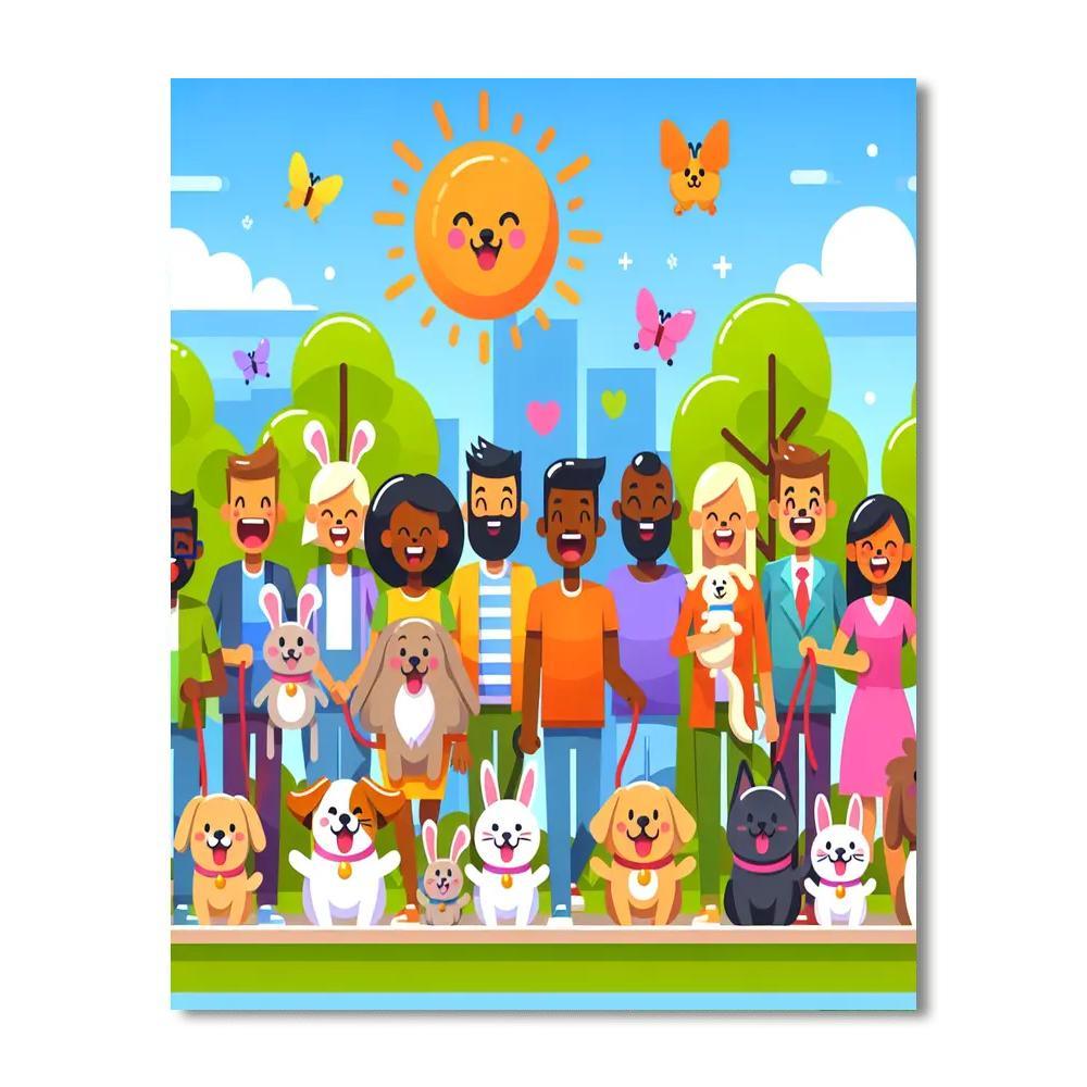 Purr-fect Pet Parade Paint By Color