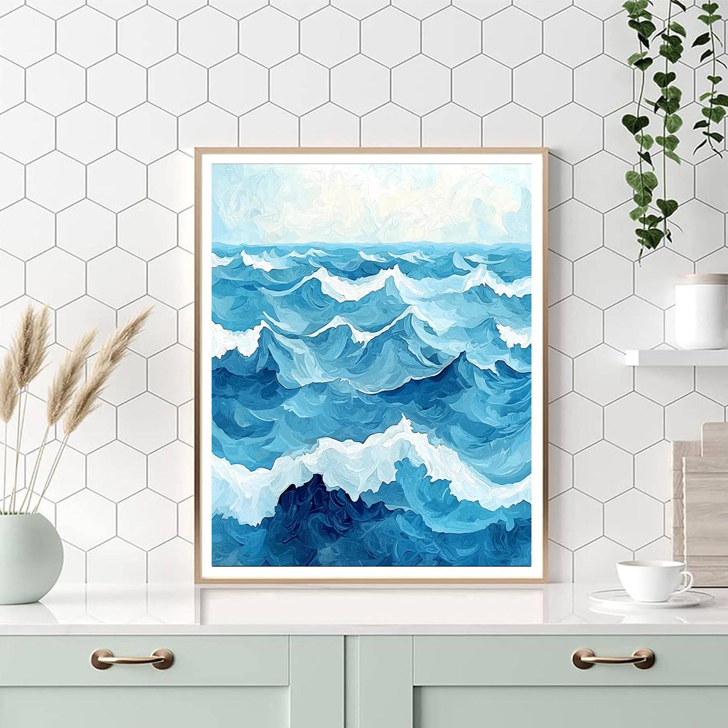 Nandalal Bose Inspired Graceful Waves  Paint By Numbers