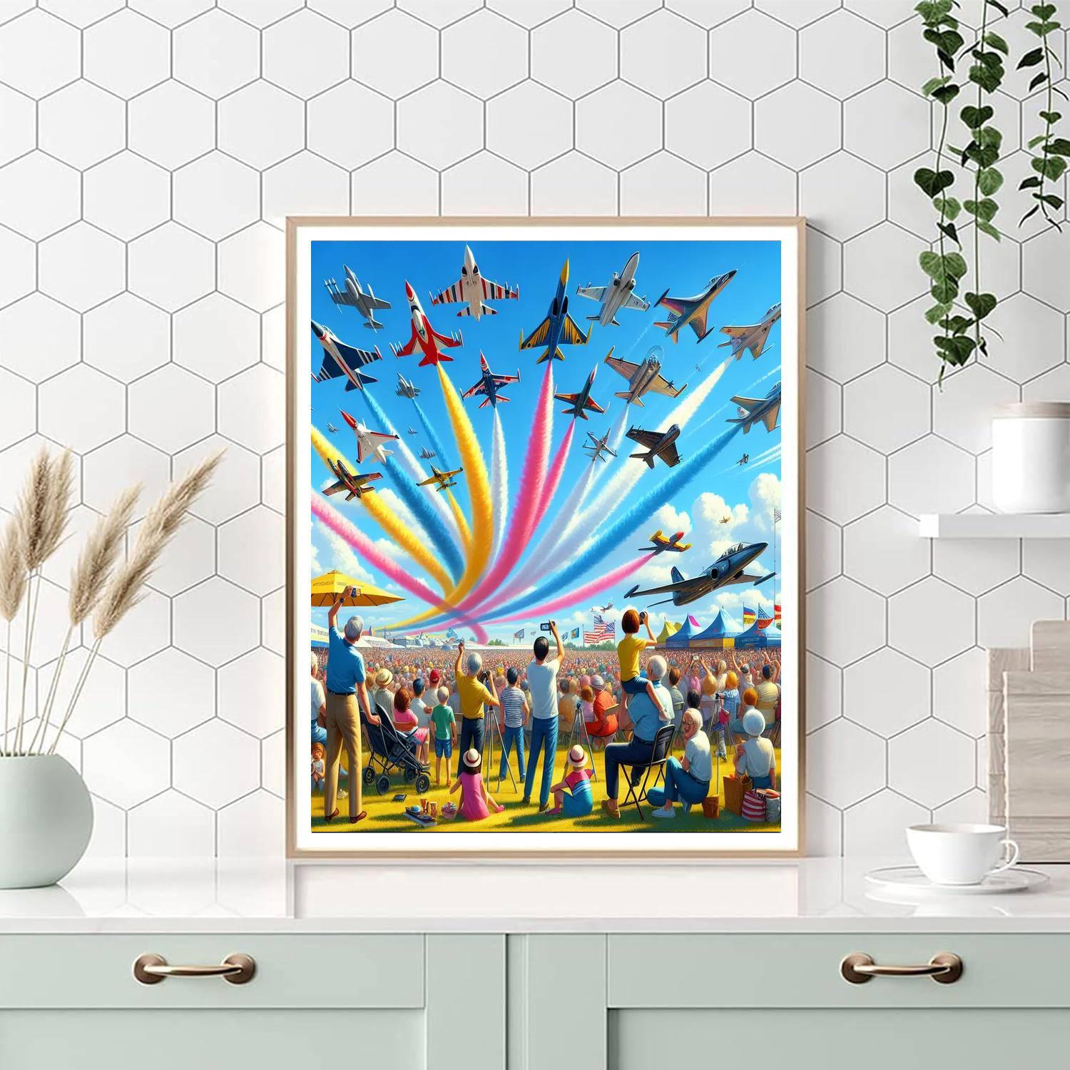 Wings Over Houston - Usa Numbered Painting Kits