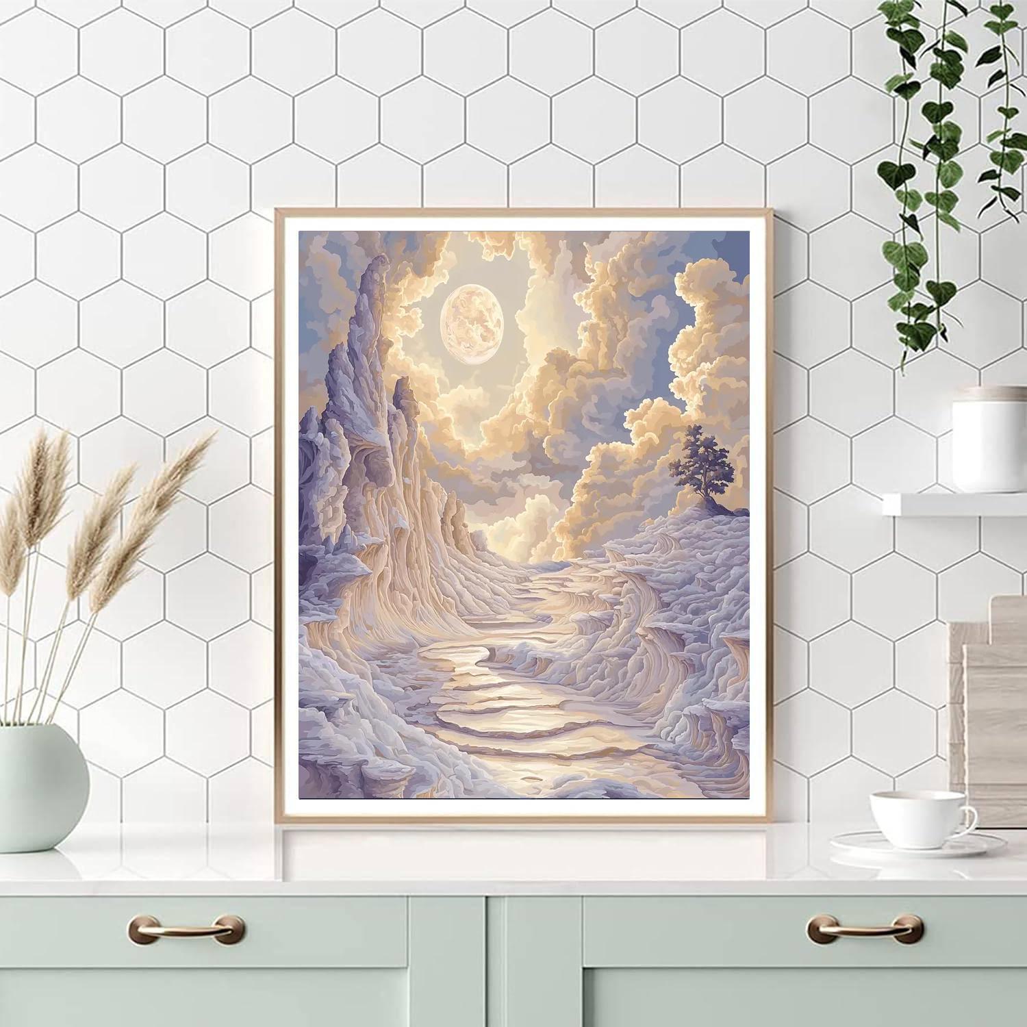 Michelangelo Inspired Ethereal Realm  Paint By Numbers