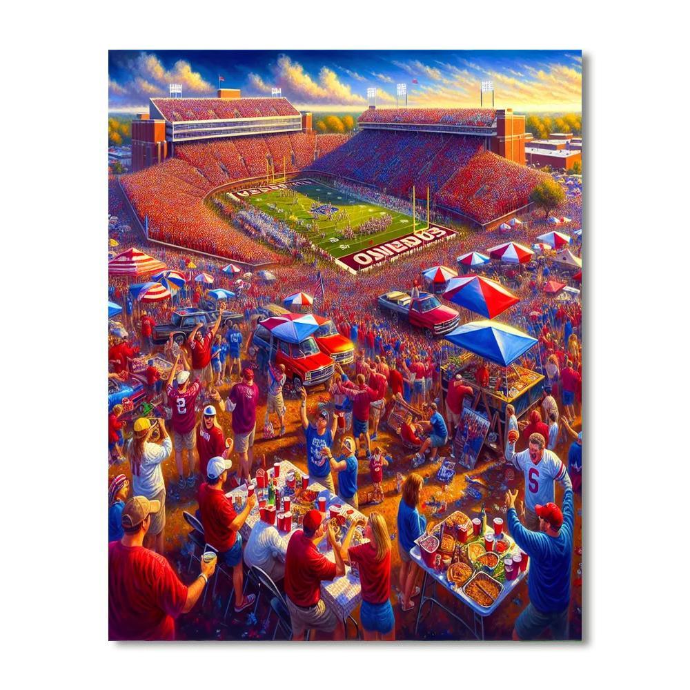 Harvard-yale Game Day DIY Paint By Numbers