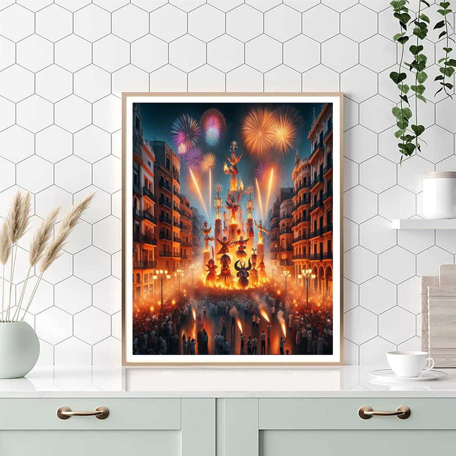 Falles Festival - Valencia Paint By Color