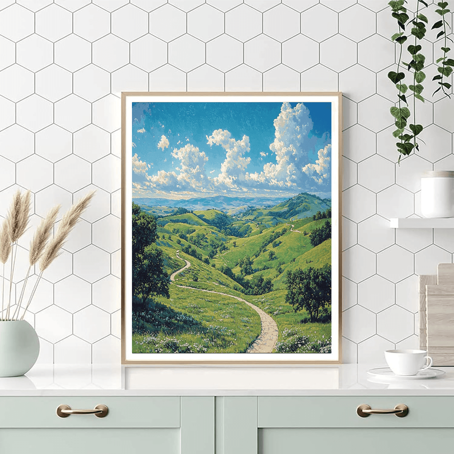 Albert Bierstadt Inspired Majestic Highlands  Paint By Numbers Kits